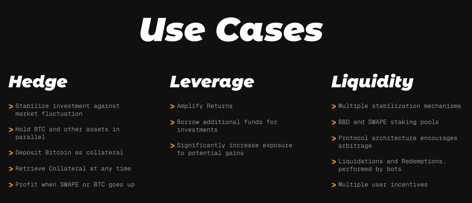 Usecases